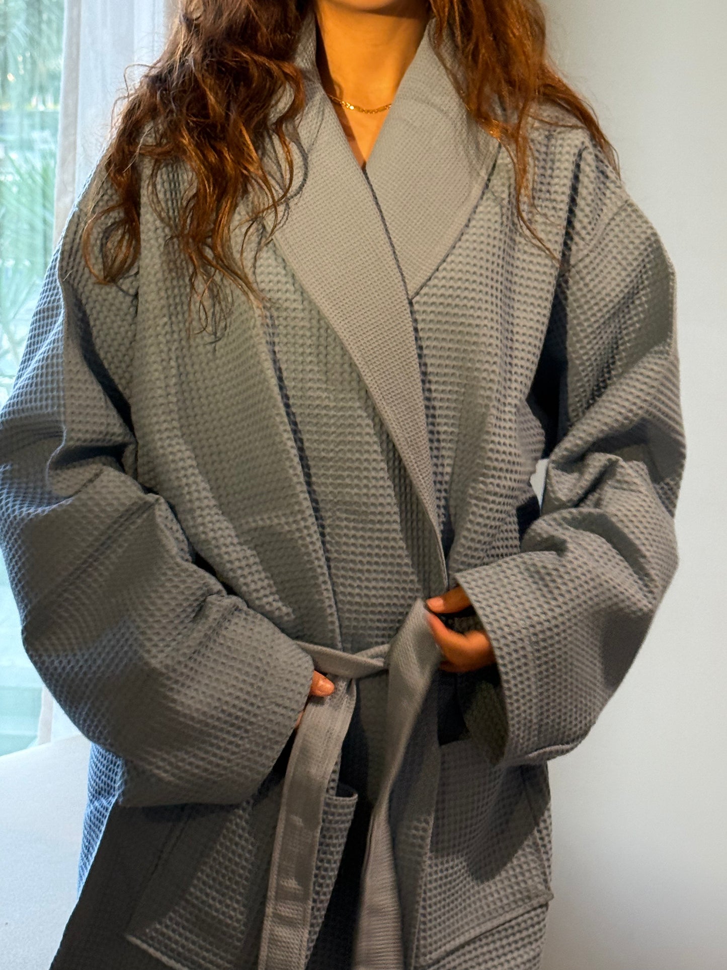 SEA BLUE RETREAT BATHROBE